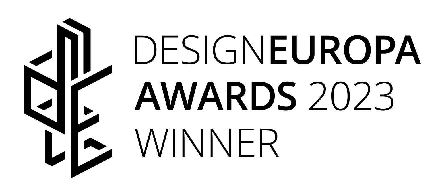 Design Europa Awards 2023 winner logo on a white background