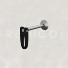 Wall-mounted bracket on a light gray background