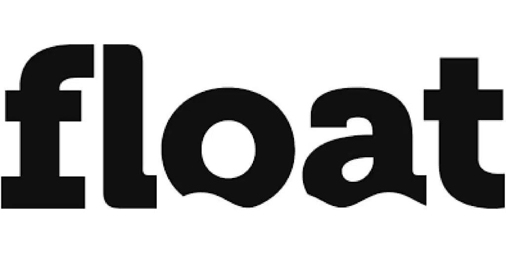 Black 'float' text on a white background